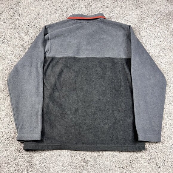 Columbia Quarter Button Fleece Pullover Gray Men’s Size Large - Picture 7 of 7